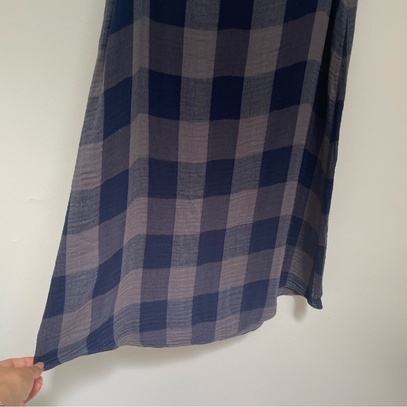 ANTHROPOLOGIE Cloth & Stone Plaid Swing Dress size XS - Picture 7 of 10